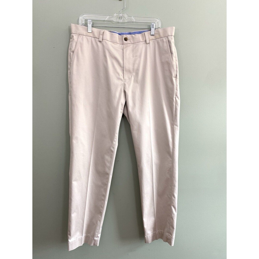 Brooks Brothers Chino Pants Mens 36x31 Tan Lightweight Advantage Stretch Milano